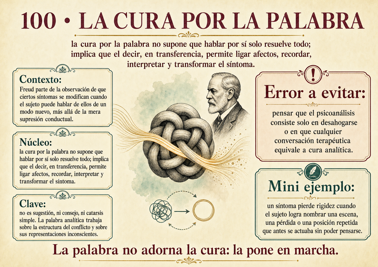 Card 100 — La cura por la palabra